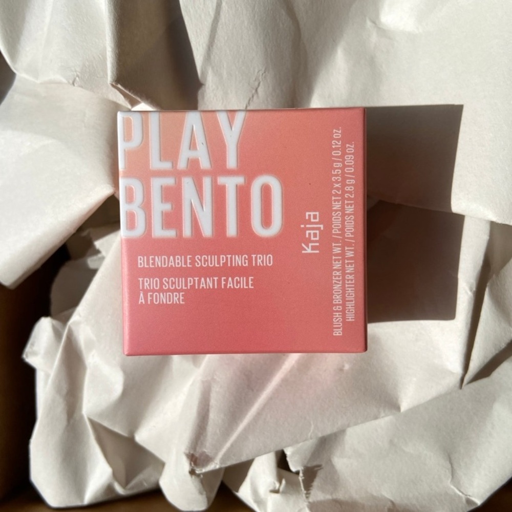 New Kaja Play Bento Cream Bronzer, Powder Blush & Highlighter Trio Butter Up